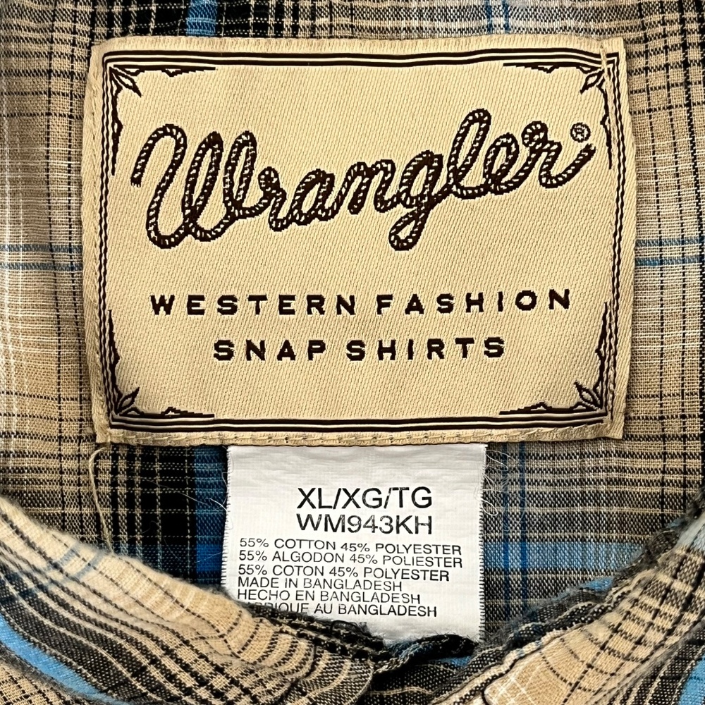 Vintage Wrangler Mens Size XL Snap Shirts Multicolor Western‎ Fashion Plaid - Picture 3 of 7